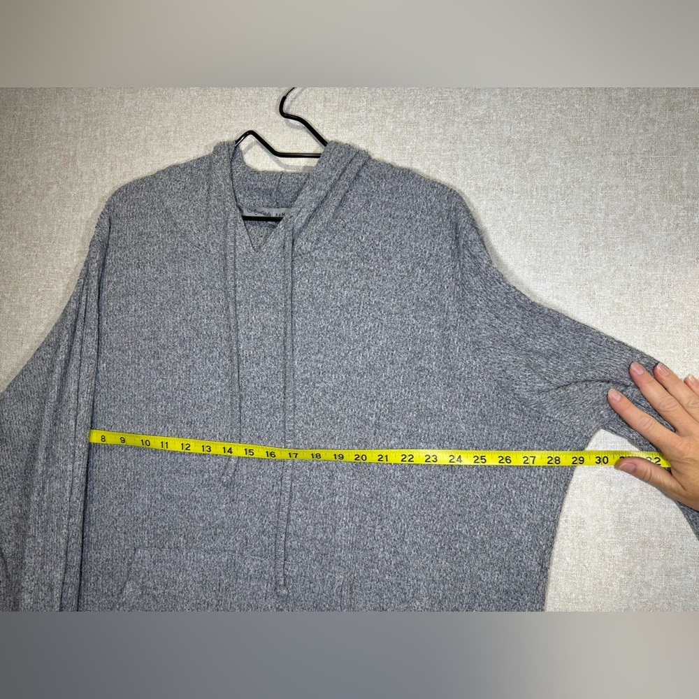 Absolutely Famous Gray Pullover Hoodie Lagenlook Sweater Size 3X - Picture 3 of 7
